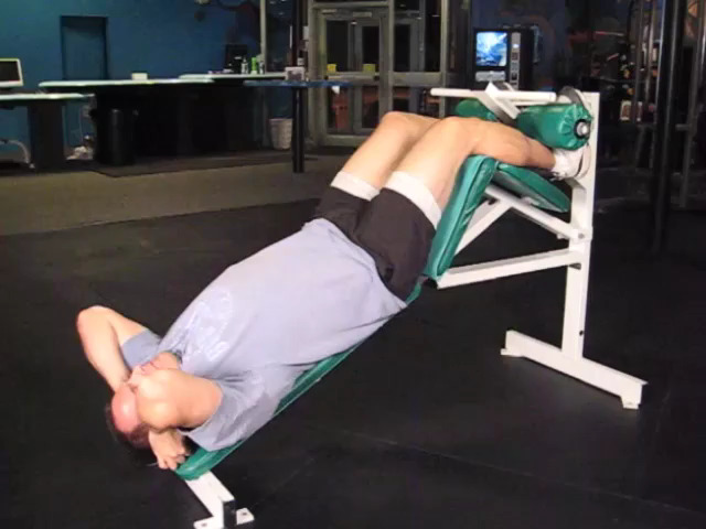 Incline sit ups